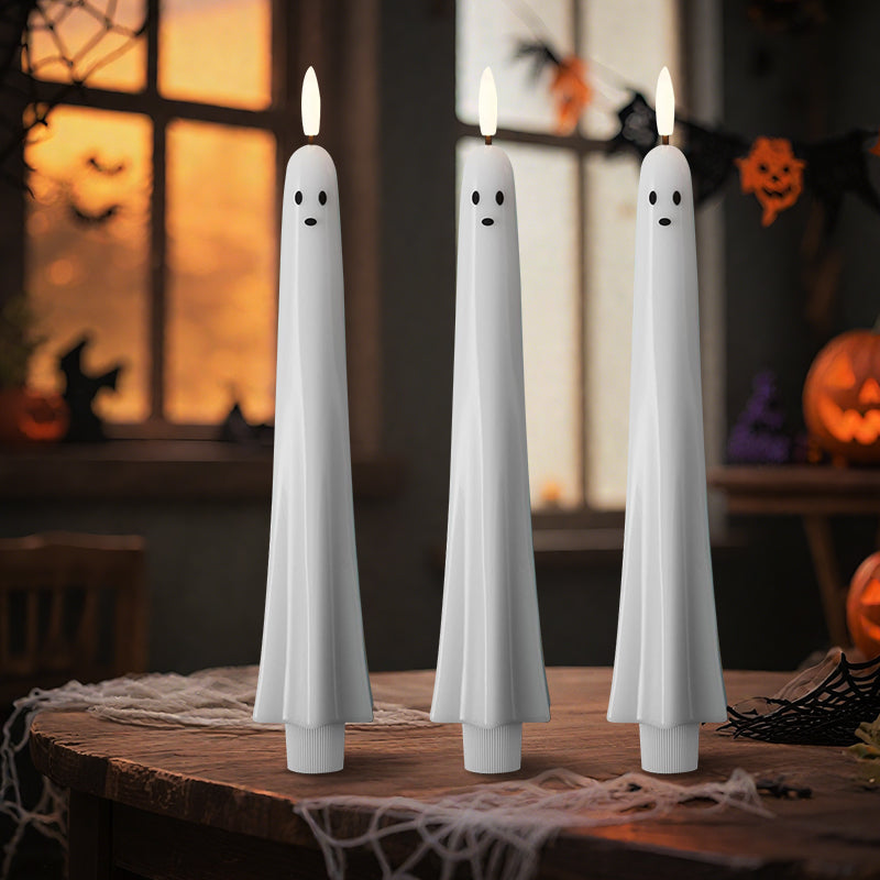 🎃👻 Op afstand bediend spooklampje met 3D brandende lont 👻🎃