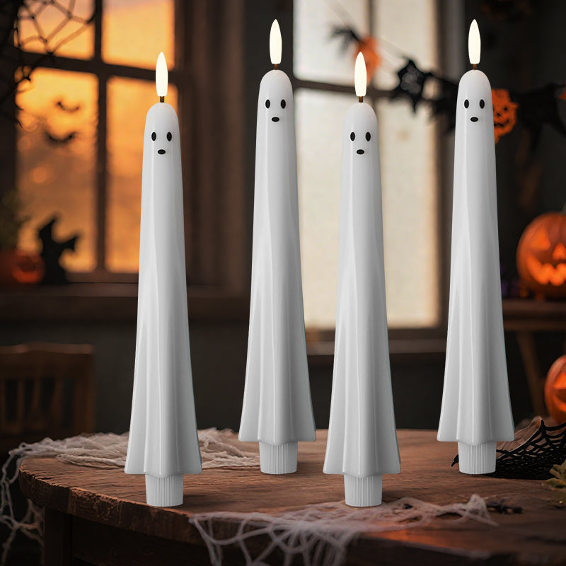 🎃👻 Op afstand bediend spooklampje met 3D brandende lont 👻🎃