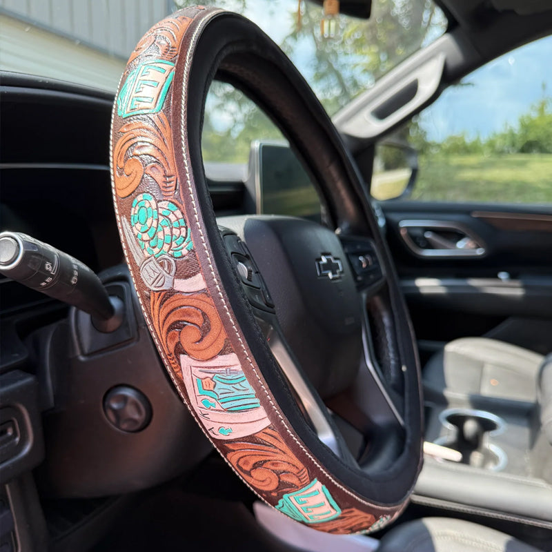 Retro Westerse Cowboy Auto Universele Stuurwielhoes