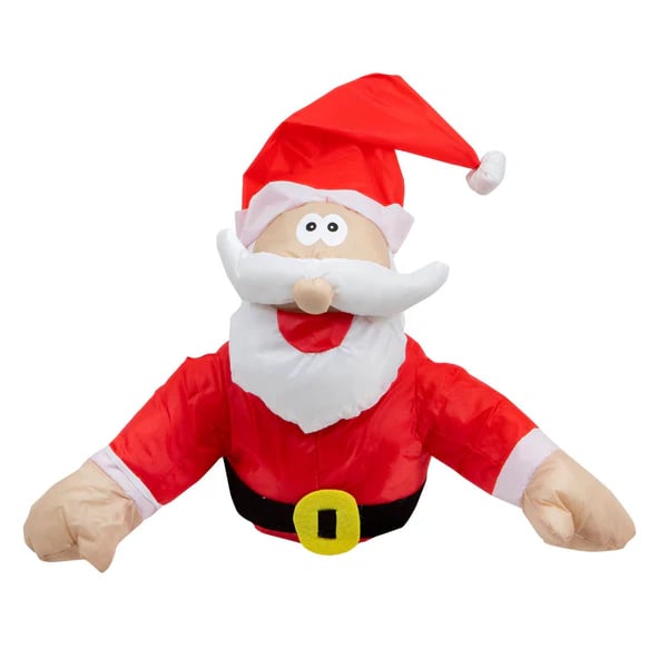 Vallende rendieren en kerstmannen