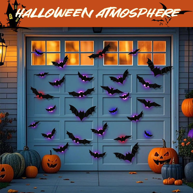 🎃LED Gloeiende Vleermuis Groep🦇