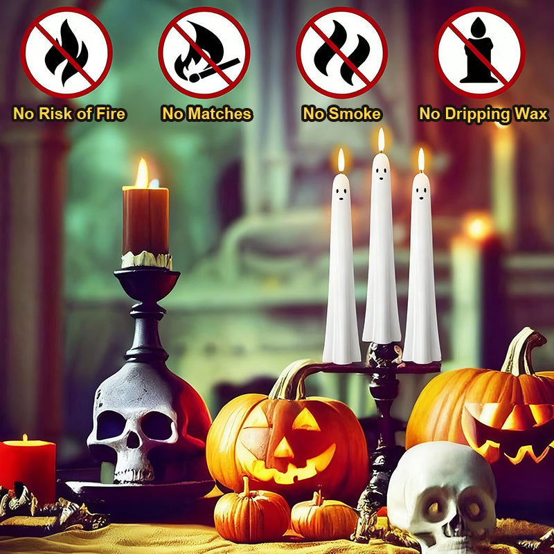 🎃👻 Op afstand bediend spooklampje met 3D brandende lont 👻🎃