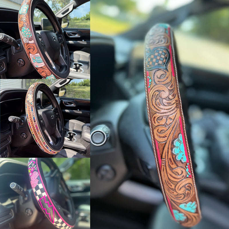 Retro Westerse Cowboy Auto Universele Stuurwielhoes