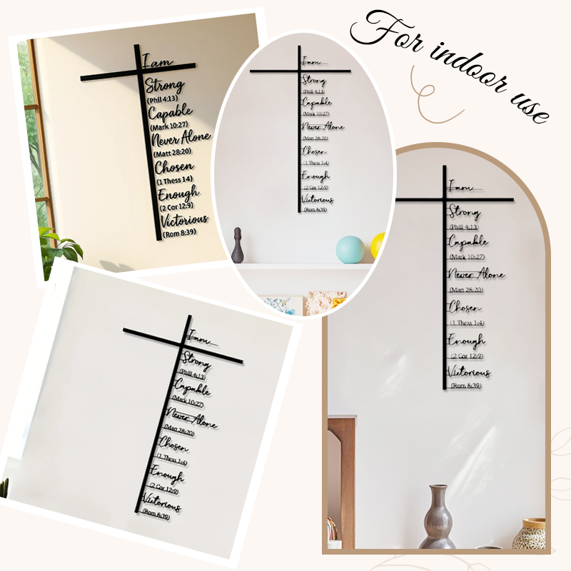 Metalen kruis Muurkunst met Jezus Kruisbeeld