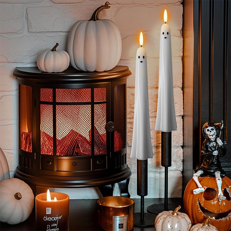 🎃👻 Op afstand bediend spooklampje met 3D brandende lont 👻🎃