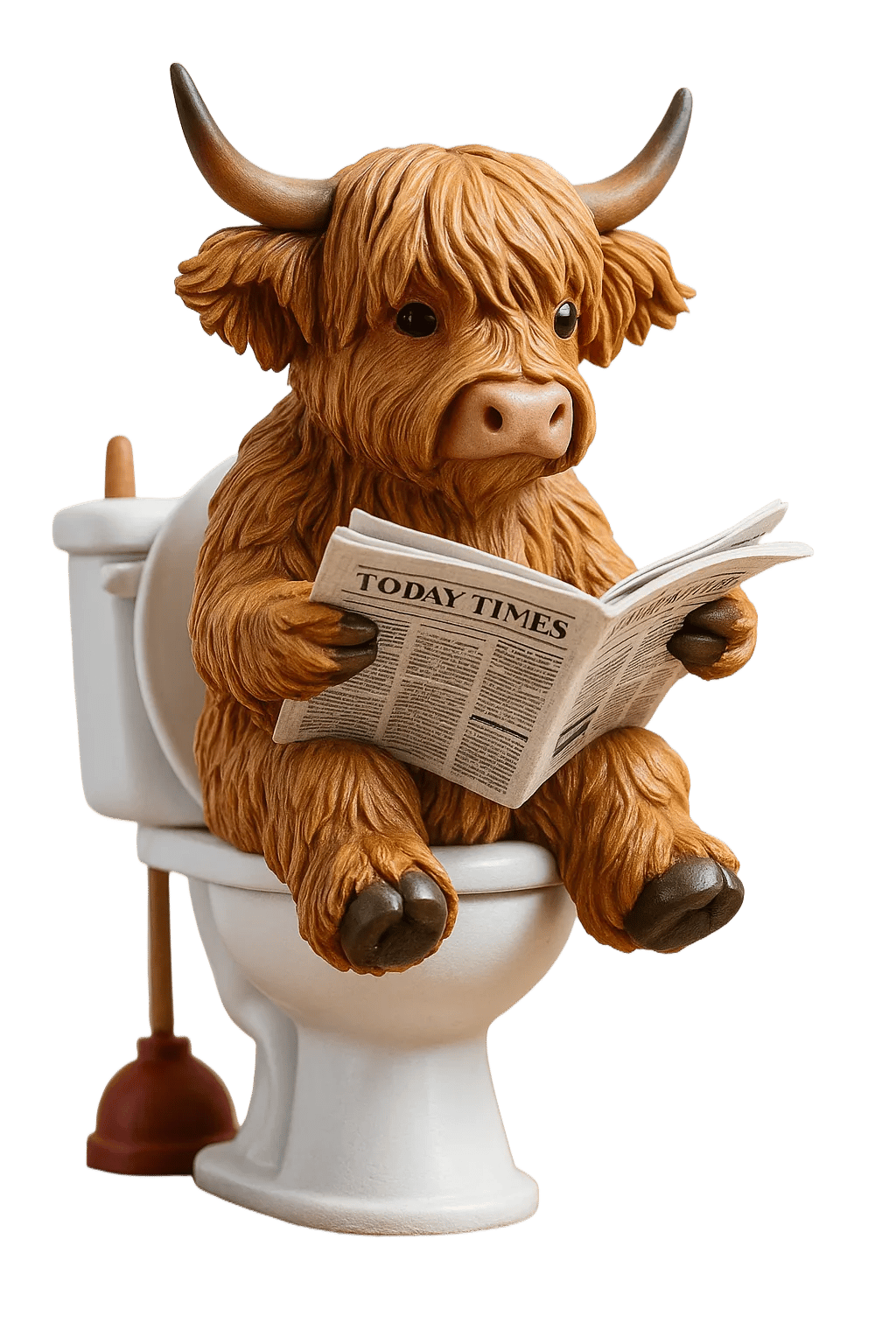 🐮Highland Cow adventskalender 2025🎄✨ - 3D handgemaakte Highland Cow pop (24 stuks)