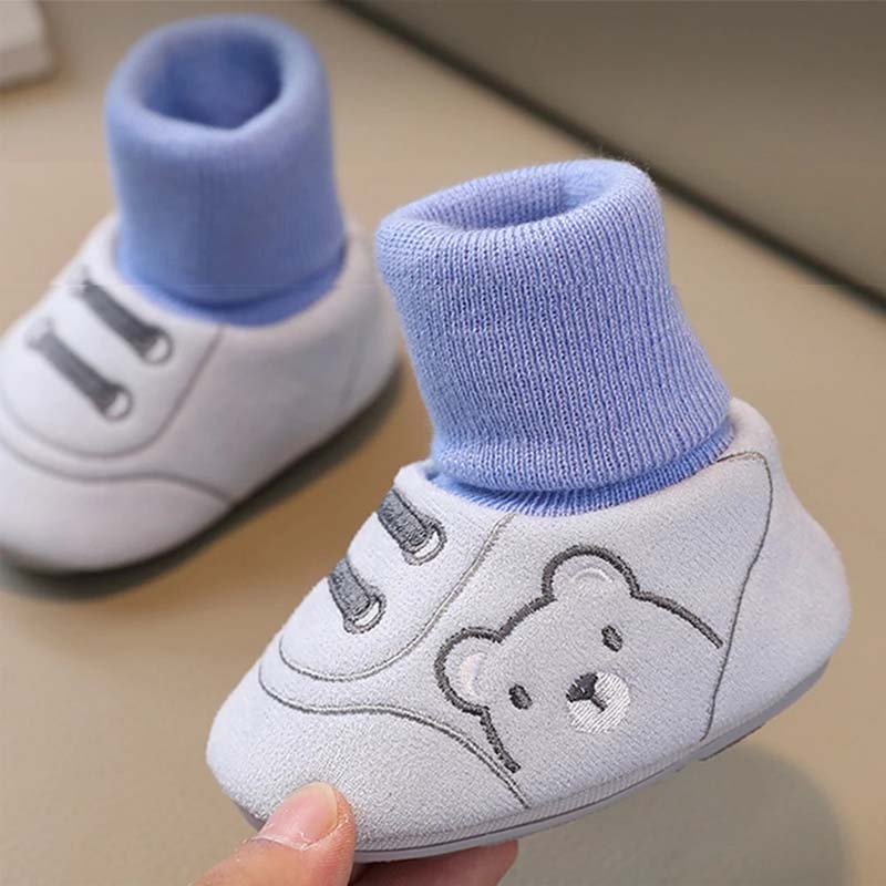 Schattige Beer Eerste Wandelschoenen Slip-on Peuterschoenen