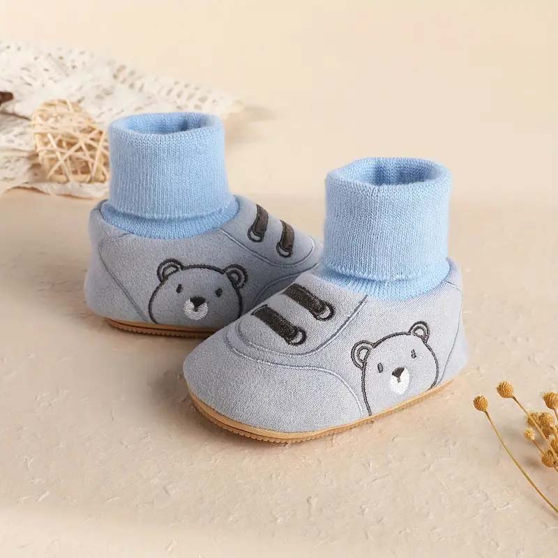 Schattige Beer Eerste Wandelschoenen Slip-on Peuterschoenen