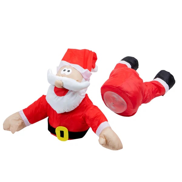Vallende rendieren en kerstmannen
