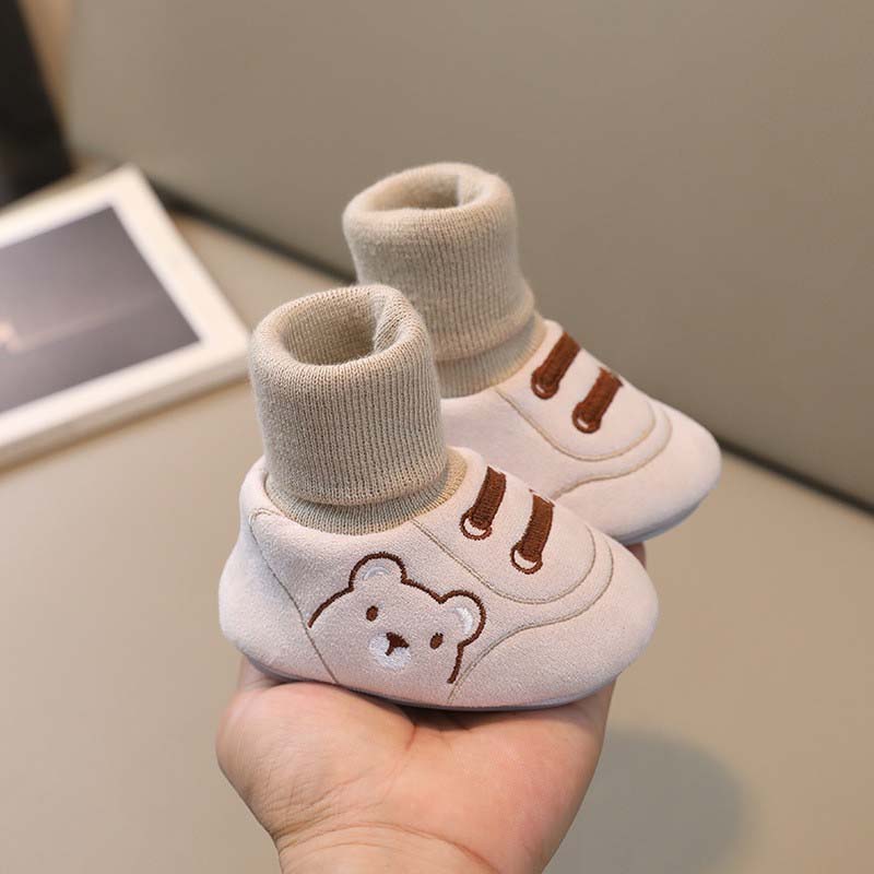 Schattige Beer Eerste Wandelschoenen Slip-on Peuterschoenen
