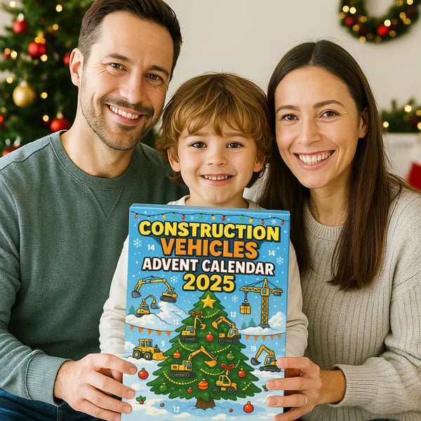 Adventskalender voor bouwvoertuigen 2025