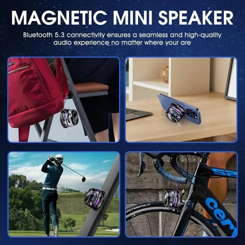 🔥Superdeal! 50% korting! - Draadloze draagbare luidspreker met magneet