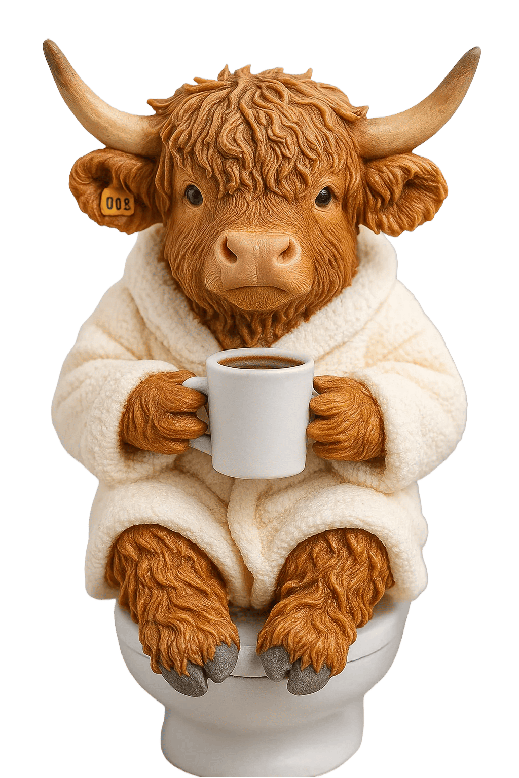 🐮Highland Cow adventskalender 2025🎄✨ - 3D handgemaakte Highland Cow pop (24 stuks)