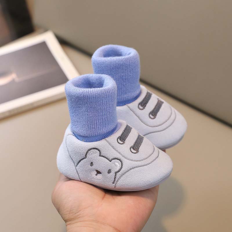Schattige Beer Eerste Wandelschoenen Slip-on Peuterschoenen