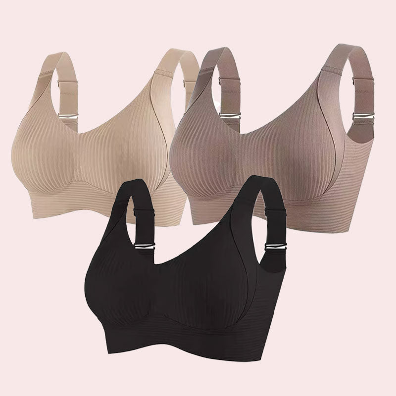 ⏳Speciale wekelijkse aanbieding voor een beperkte periode🎁Push-up bh met lint voor dames met verstelbare gebogen bandjes
