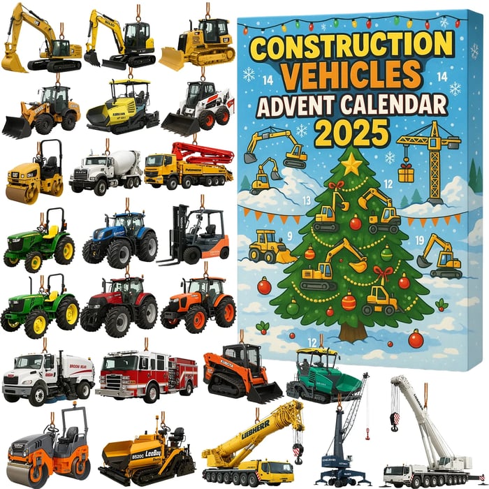 Adventskalender voor bouwvoertuigen 2025