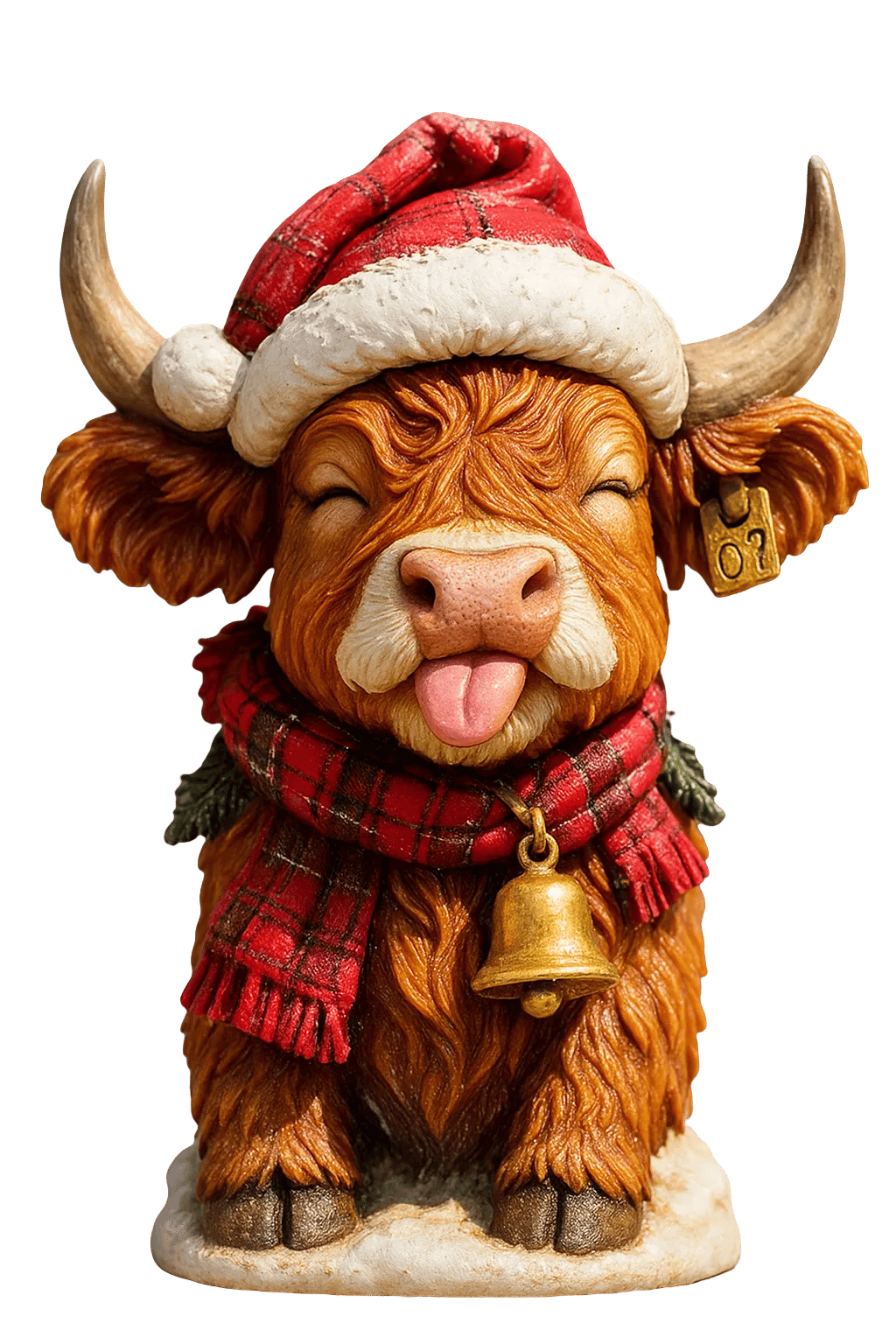 🐮Highland Cow adventskalender 2025🎄✨ - 3D handgemaakte Highland Cow pop (24 stuks)