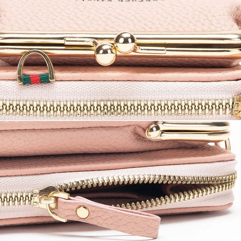 Vrouwen Sling Cross-Body Portemonnee met Mobiele Mobiele Telefoonhouder