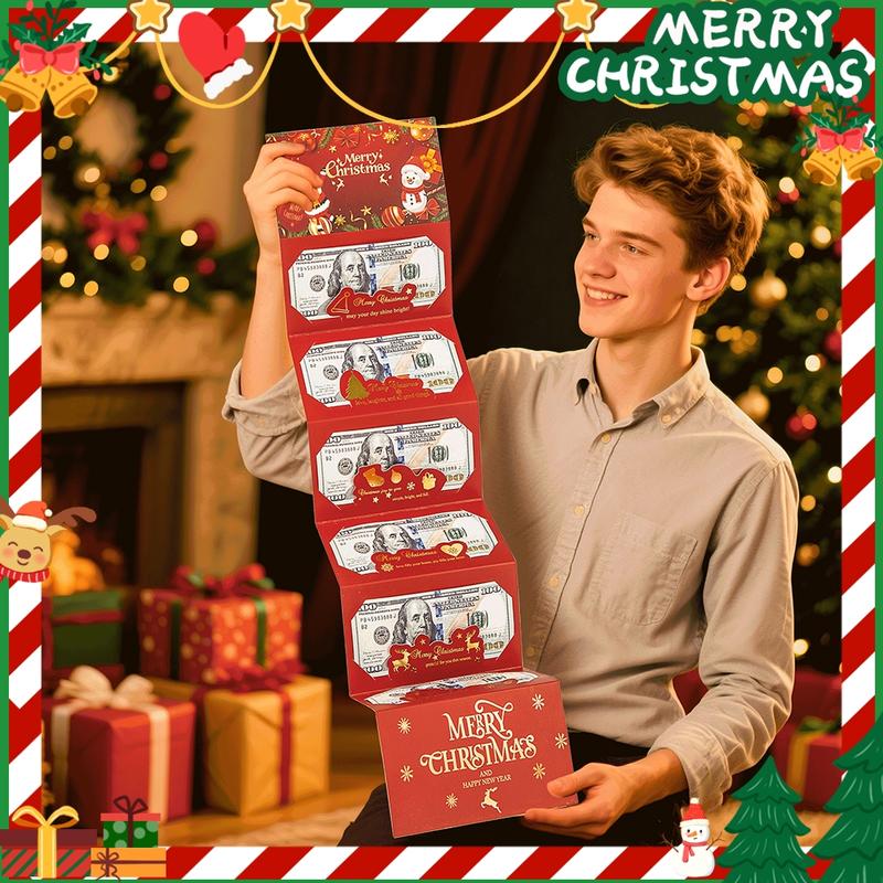 🎄 Kerst enveloppen met geld en geld clips