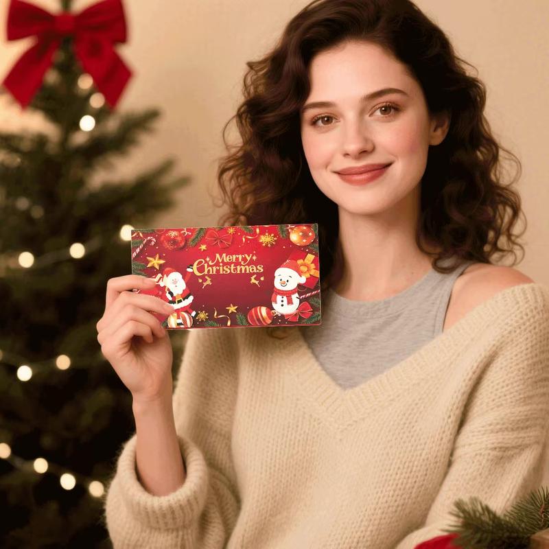 🎄 Kerst enveloppen met geld en geld clips