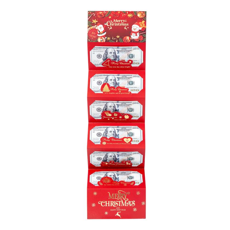🎄 Kerst enveloppen met geld en geld clips