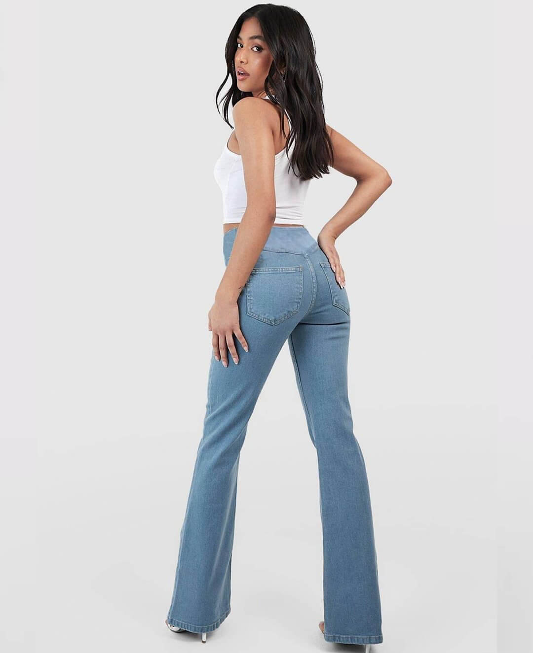 🔥Stretch Jeans Met Hoge Taille En Heuplifting