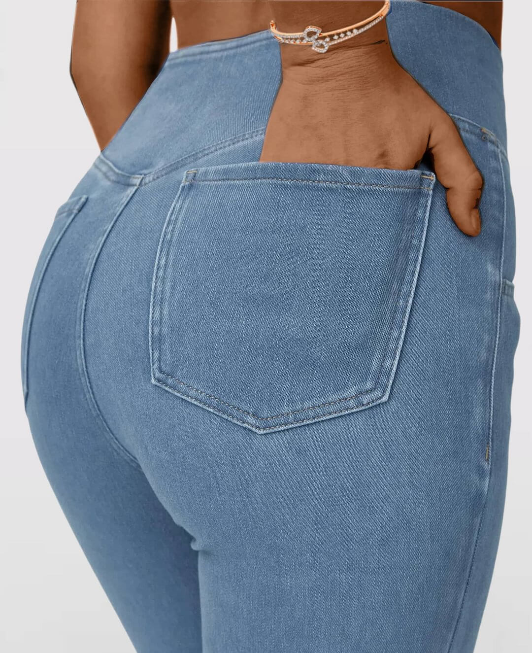🔥Stretch Jeans Met Hoge Taille En Heuplifting