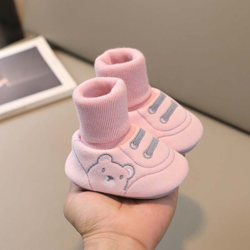 Schattige Beer Eerste Wandelschoenen Slip-on Peuterschoenen