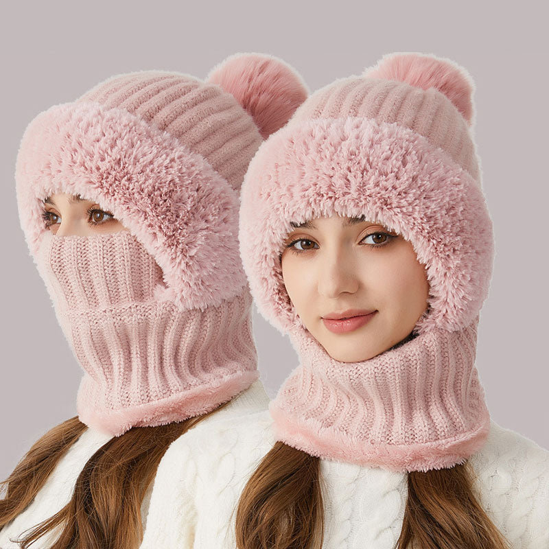 ❄️ 3-in-1 dikke pluche wintermuts🧣