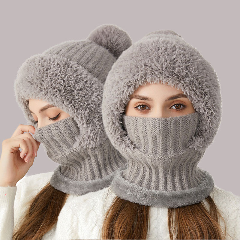 ❄️ 3-in-1 dikke pluche wintermuts🧣