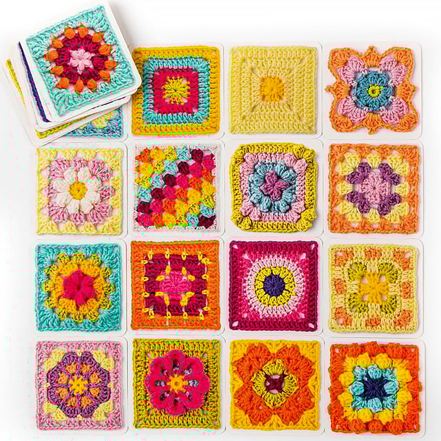 [50 miks og match design]The Granny Square Card Deck/De Granny Square Card Deck, breipatroonset