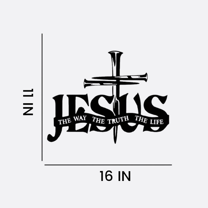 (🎁Laatste dag 49% UIT)🔥Jezus & Kruis Ontwerp Muurkunst - ⌛Beperkte handgemaakte serie