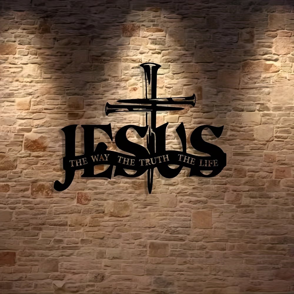 (🎁Laatste dag 49% UIT)🔥Jezus & Kruis Ontwerp Muurkunst - ⌛Beperkte handgemaakte serie