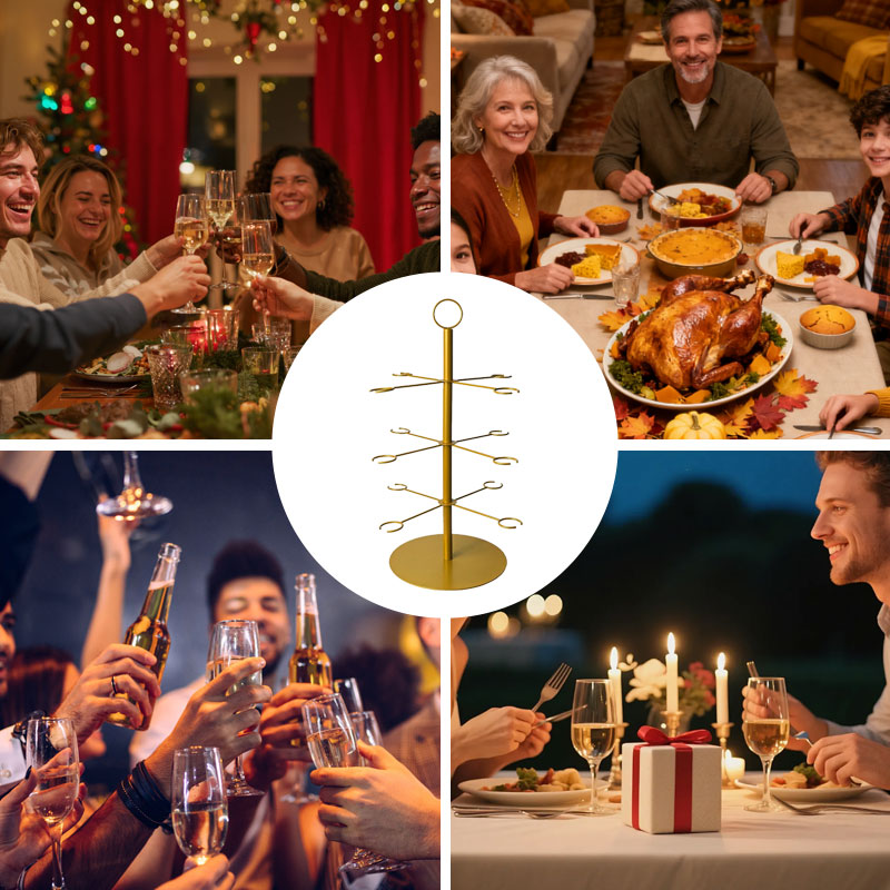 Feestelijke displaystandaard met meerdere niveaus