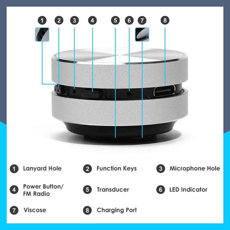 Trådlöst Bluetooth magnetiskt ljud