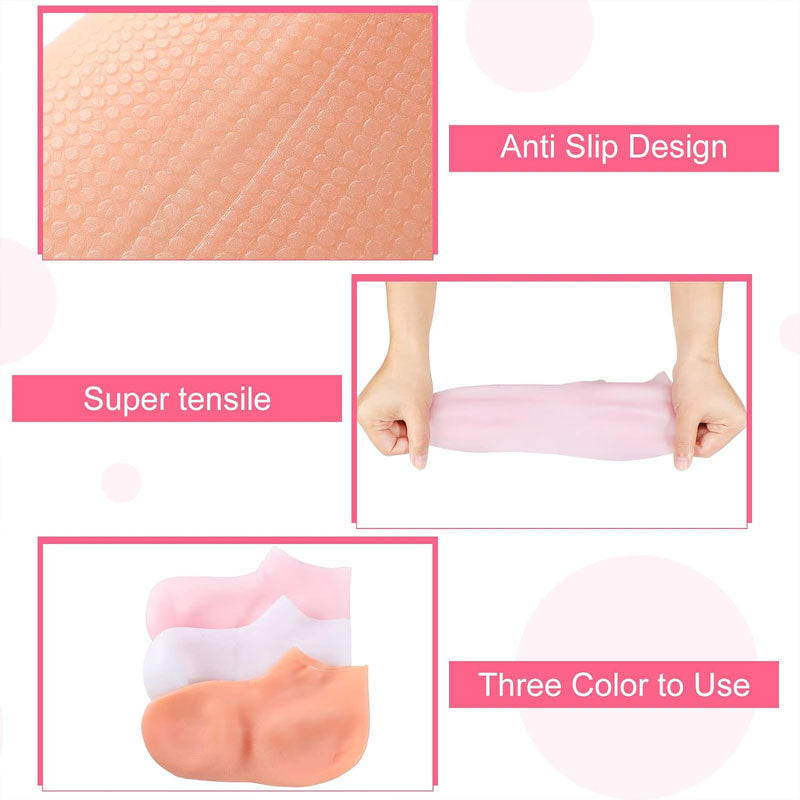 💥Köp 2 få 1 gratis-Exfolierande silikonstrandstrumpor - Föryngra dina fötter! 👣💕