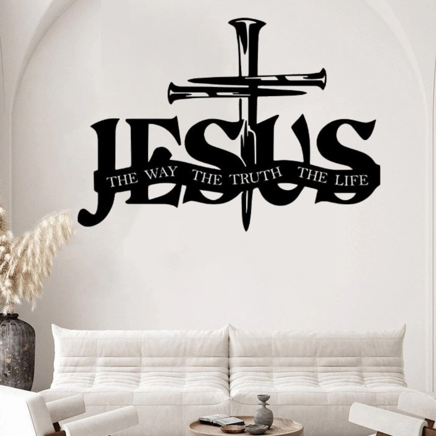 (🎁Laatste dag 49% UIT)🔥Jezus & Kruis Ontwerp Muurkunst - ⌛Beperkte handgemaakte serie