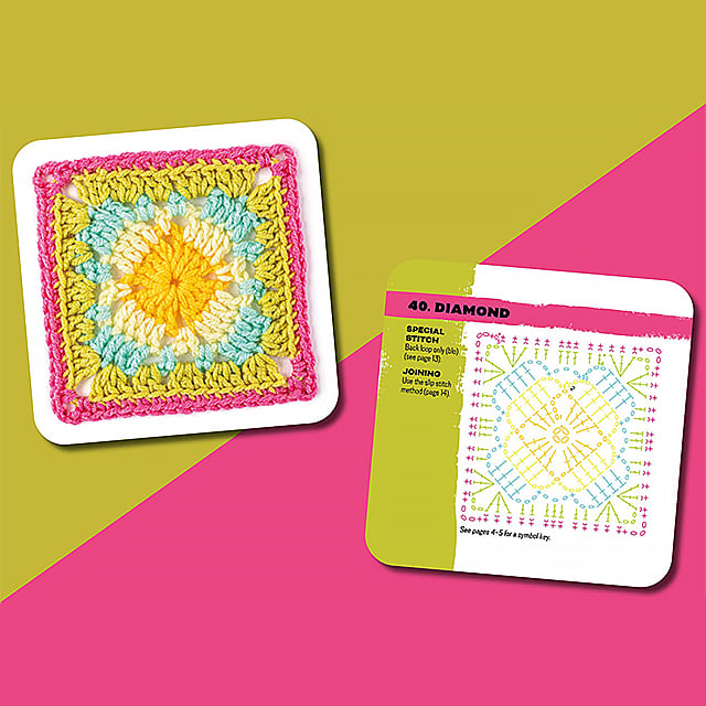 [50 miks og match design]The Granny Square Card Deck/De Granny Square Card Deck, breipatroonset
