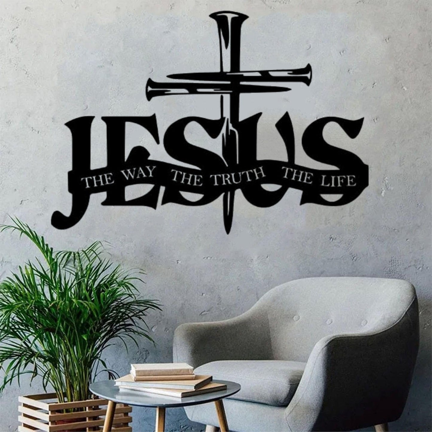 (🎁Laatste dag 49% UIT)🔥Jezus & Kruis Ontwerp Muurkunst - ⌛Beperkte handgemaakte serie