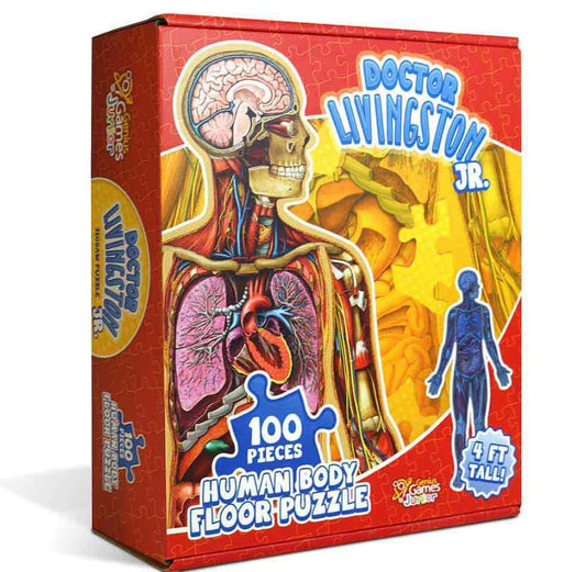 Vloerpuzzel 100 stukjes menselijk lichaam voor kinderen