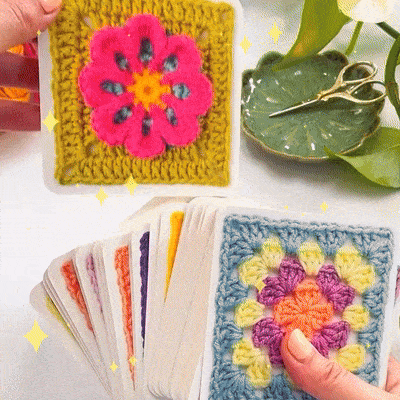 [50 miks og match design]The Granny Square Card Deck/De Granny Square Card Deck, breipatroonset