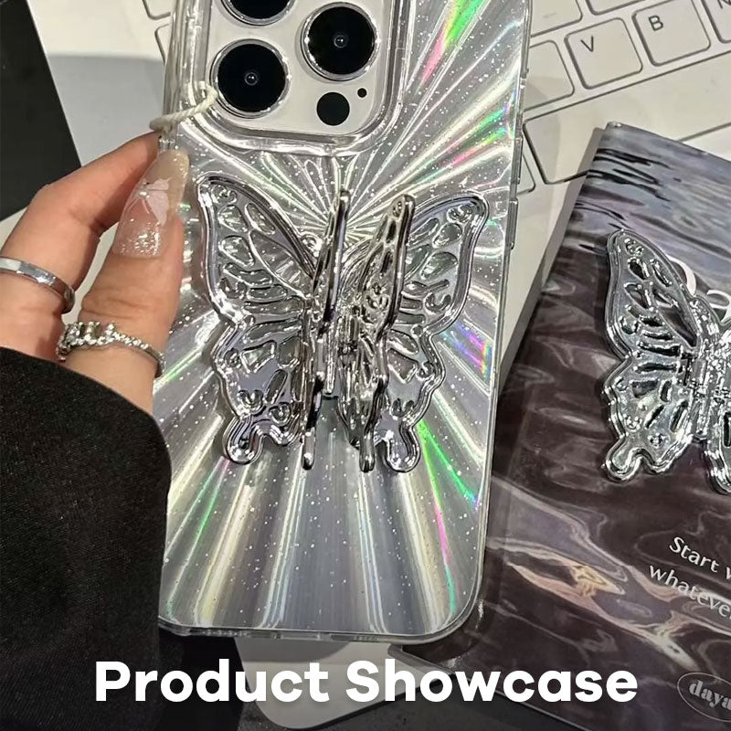 Shining Butterfly Holder Telefonfodral