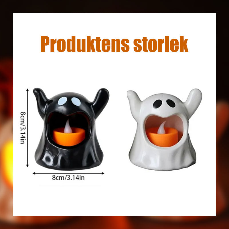 Halloween Dekoration Led Elektronisk Svart Och Vitt Spökljus
