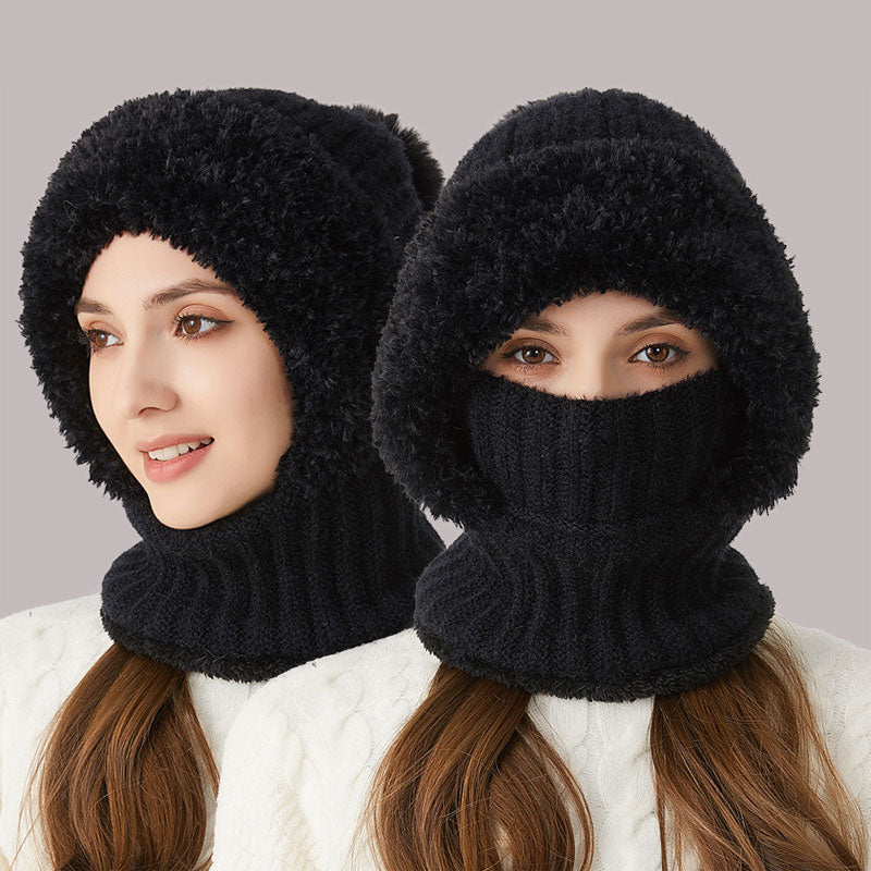❄️ 3-in-1 dikke pluche wintermuts🧣