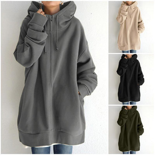 💥Limited Time Offer 50% Aanbieding🔥 Herfst Winter Zipper Hoodie voor dames