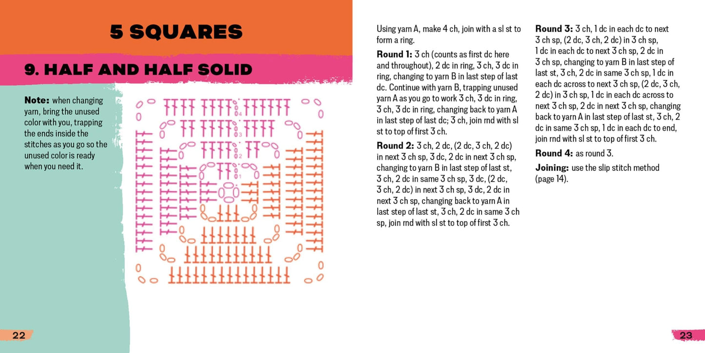 [50 miks og match design]The Granny Square Card Deck/De Granny Square Card Deck, breipatroonset