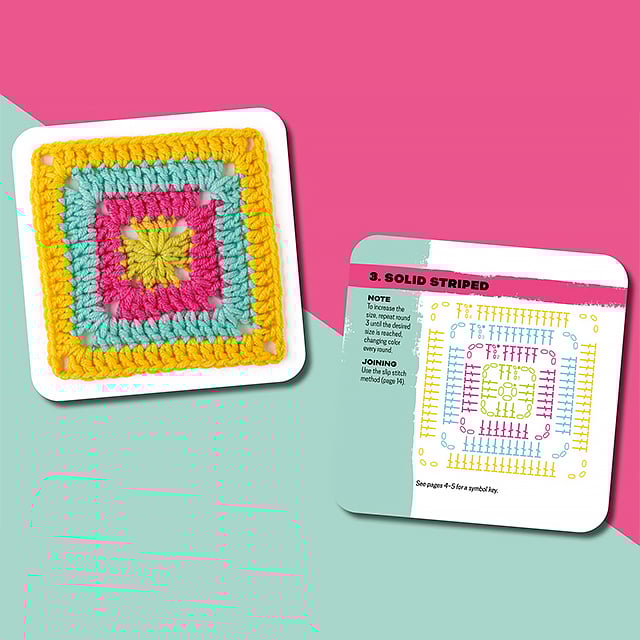 [50 miks og match design]The Granny Square Card Deck/De Granny Square Card Deck, breipatroonset