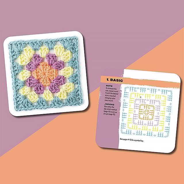 [50 miks og match design]The Granny Square Card Deck/De Granny Square Card Deck, breipatroonset