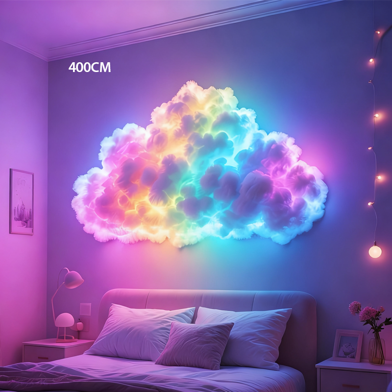 ⏳Tijdelijke aanbieding⏰DIY-verlichtingsdecoratie 'Onweerswolk' met LED's en USB-voeding🌈☁️